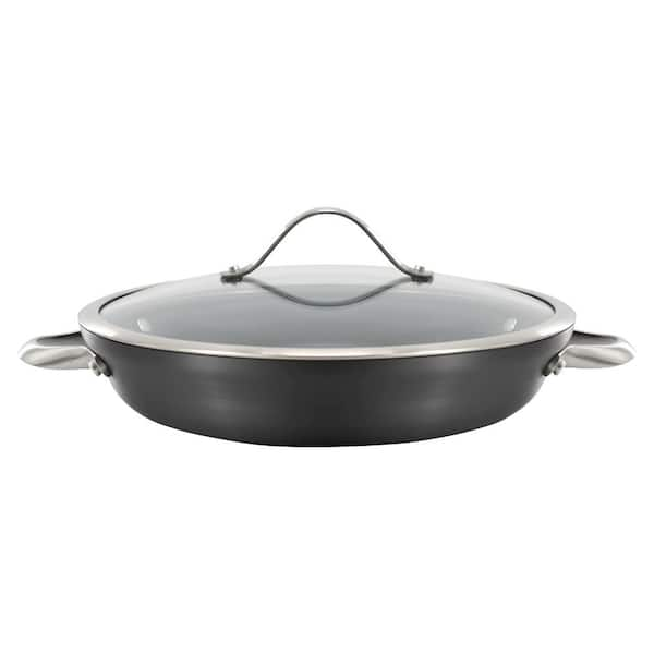 Signature 3 qt. Hard-Anodized Aluminum Nonstick 12-Inch Everyday Saute Pan with Cover