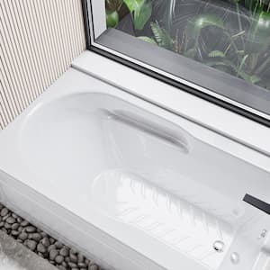 Concorde 60 in. Right Drain Rectangular Alcove Bathtub in Glossy White