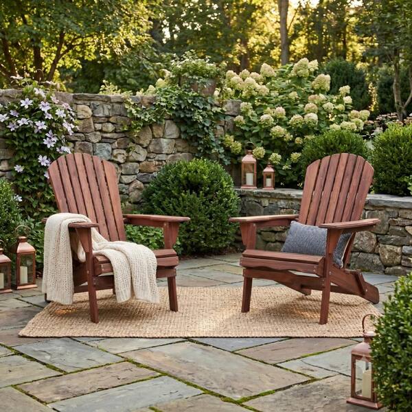【2脚セット】フォールディング ウッドチェア ミディアム Meteor shower llc Set of 2 Solid Wood Outdoor Folding Adirondack