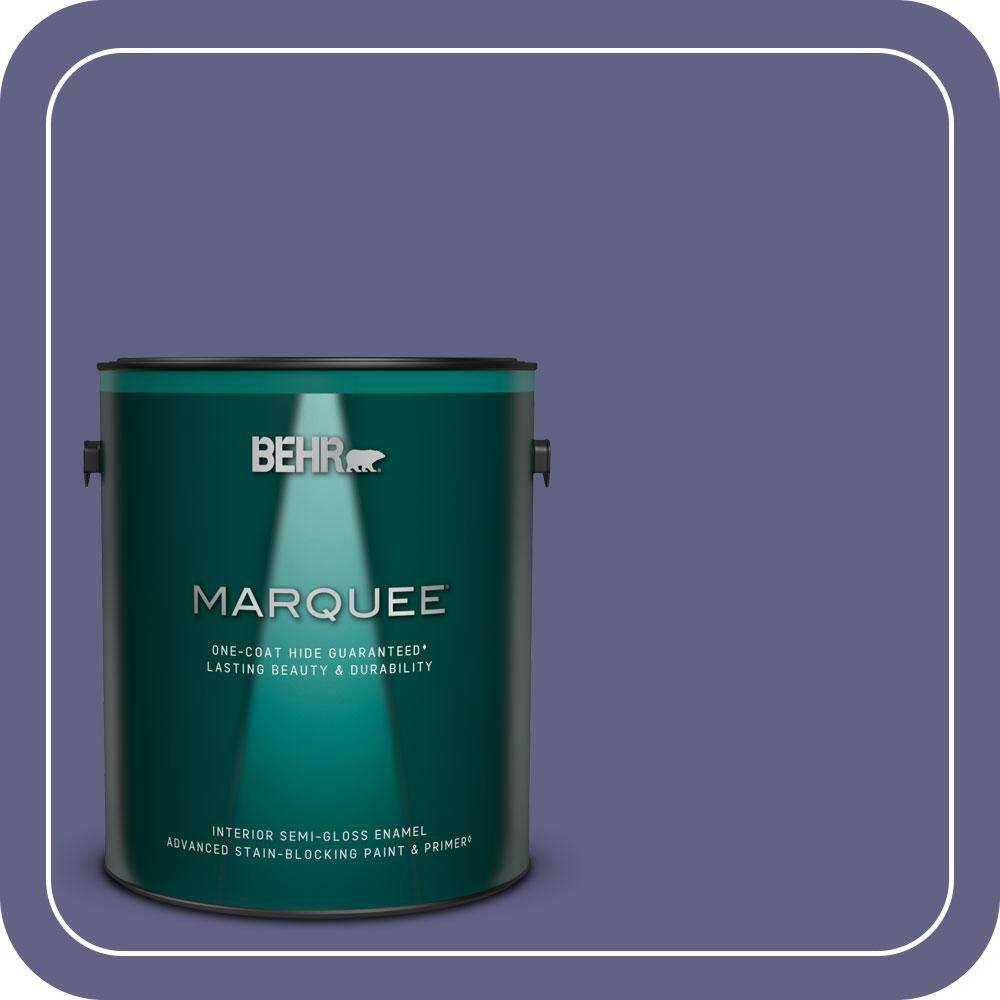1 gal. #640D-7 Pharaoh Purple Semi-Gloss Enamel Interior Paint & Primer price history on PriceWatchPro