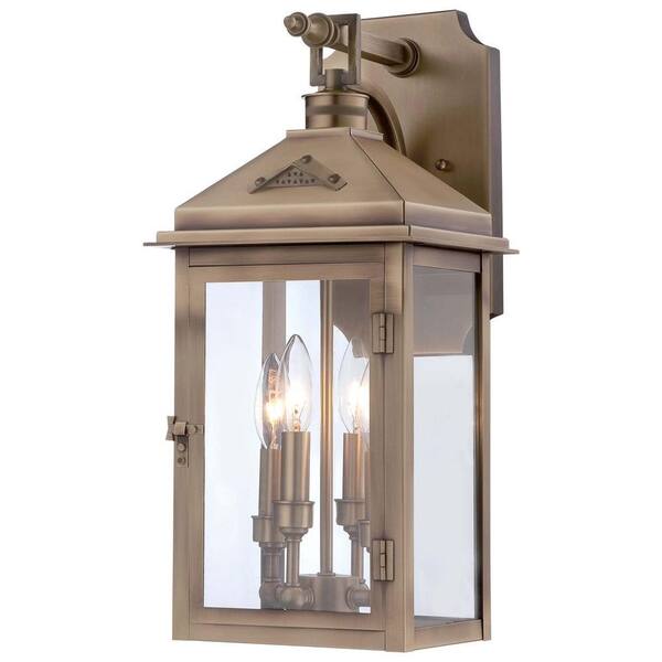 the great outdoors by Minka Lavery Eastbury 4-Light Colonial Brass Outdoor Wall Mount