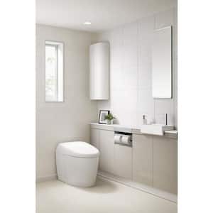 NEOREST RS 2-Piece 0.8/1.0 GPF Dual Flush Elongated Comfort Height Toilet and Integrated Bidet in Cotton White
