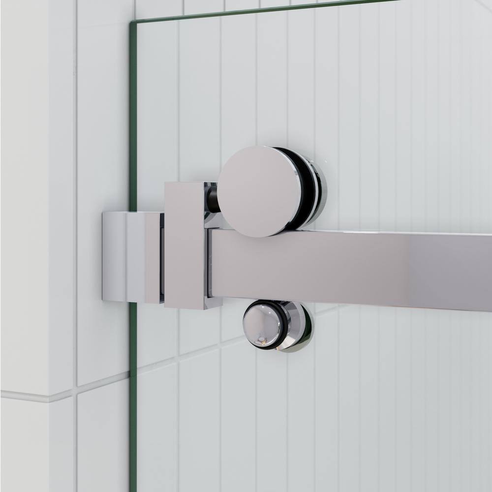 Astro 60" Frameless Sliding Bathtub Door with Chrome Finish