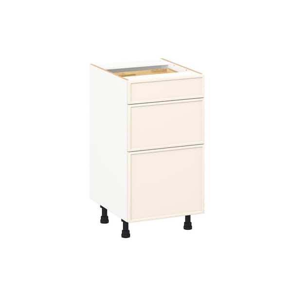 Fairview 18 in. W x 21 in. D x 34.5 in. H Assembled Slim Shaker Bath Drawer Base Kitchen Cabinet in Washed Linen