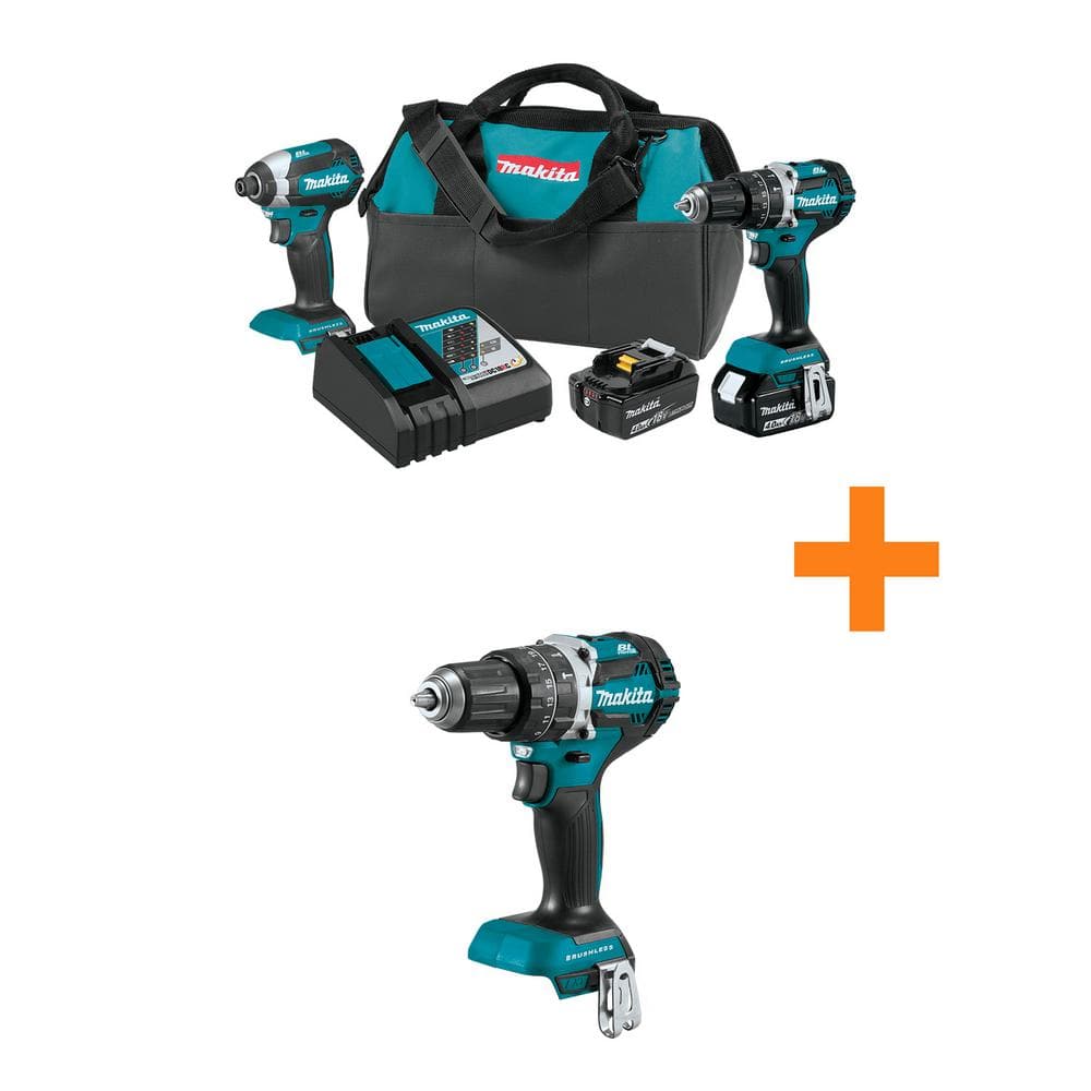 Makita 18V LXT Lithium-Ion Brushless Cordless 2-Pc. Combo Kit (4.0