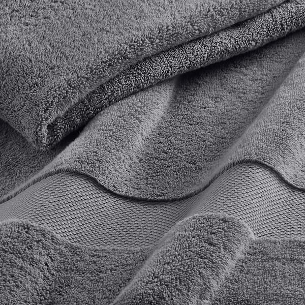 Sobel Westex Traditional 6 Piece Cotton Bath Towel Set, Gray 
