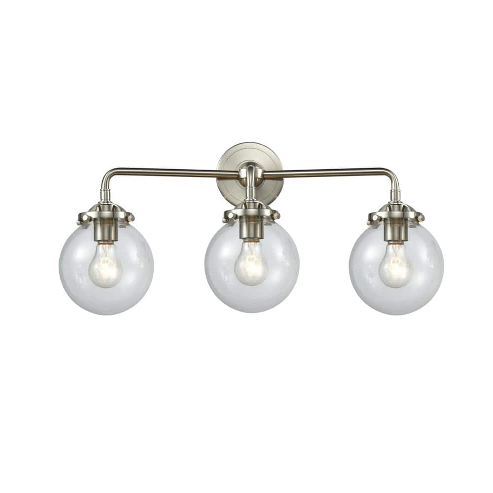 Innovations Beacon 24 In 3 Light Brushed Satin Nickel Vanity Light   Brushed Satin Nickel Innovations Vanity Lighting 284 3w Sn G202 6 64 1000 