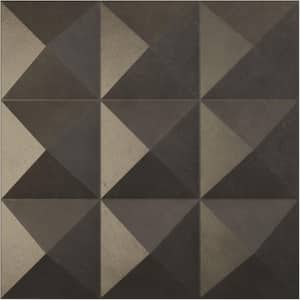 11-7/8"W x 11-7/8"H Benson EnduraWall Decorative 3D Wall Panel, Weathered Steel (12-Pack for 11.76 Sq.Ft.)