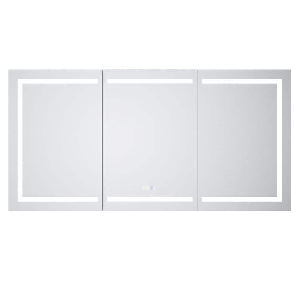 72 in. W x 36 in. H Rectangular Aluminum Recessed/Surface Mount LED Medicine Cabinet with Mirror price history on PriceWatchPro