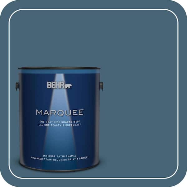 BEHR MARQUEE 1 gal. Home Decorators Collection #HDC-WR15-6 Winter Evening Satin Enamel Interior Paint & Primer