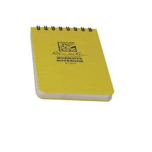 3 in. x 5 in. Top Spiral Yellow Contractors Notebook