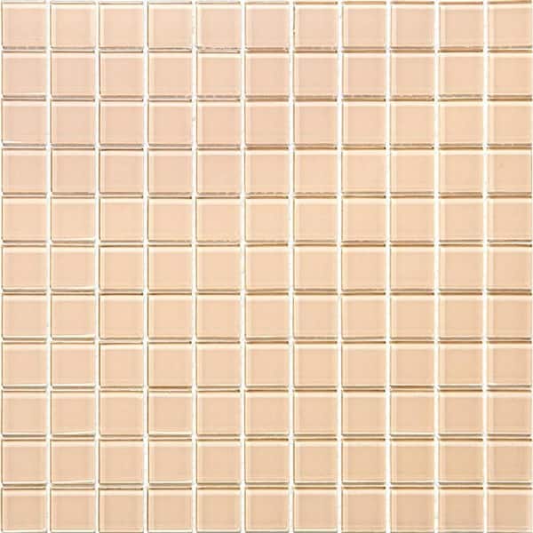 Apollo Tile Light Gray 4 in. x 5 in. Polished Glass Mosaic Tile Sample (0.13 sq. ft./Piece)