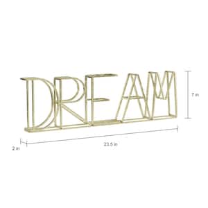 "DREAM" Metal Cutout Sign