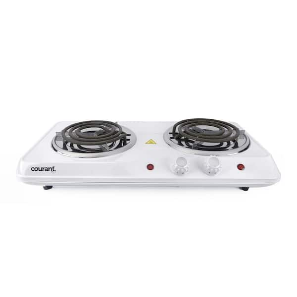 Proctor Silex 2-Burner 11 in. Black Hot Plate