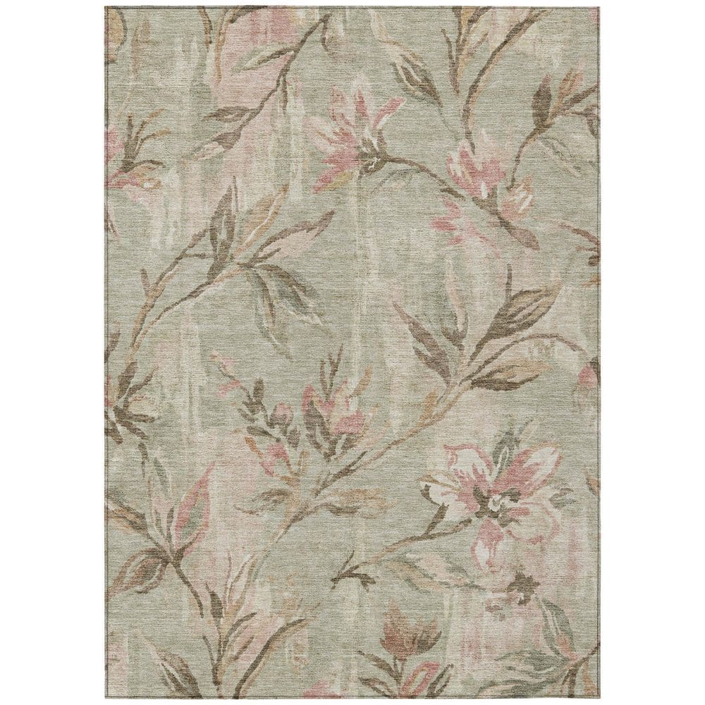 Chantille Machine Washable Indoor/Outdoor Abstract ACN2951 Sage 5 ft. x 7 ft. 6 in. Area Rug price history on PriceWatchPro