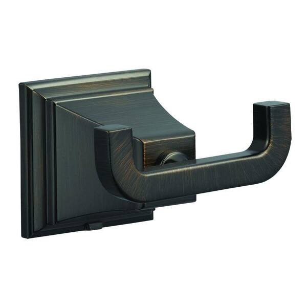 Design House Torino Double Robe Hook in Brushed Bronze