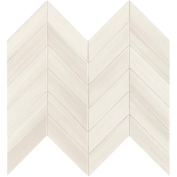 Water Color Bianco 12 in. x 15 in Matte Porcelain Mesh-Mounted Mosaic Floor and Wall Tile (320 sq. ft./Pallet)