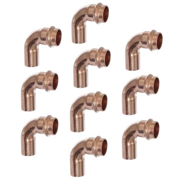 Viega ProPress 3/4 in. Press x 3/4 in. FTG Copper 90-Degree Street Elbow (10-Pack)