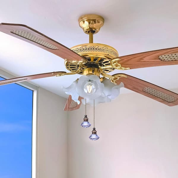 12 Purple Ceiling Fan Pull Chains with Connector 2-Pack Decorative Diamond Pendant String Extension