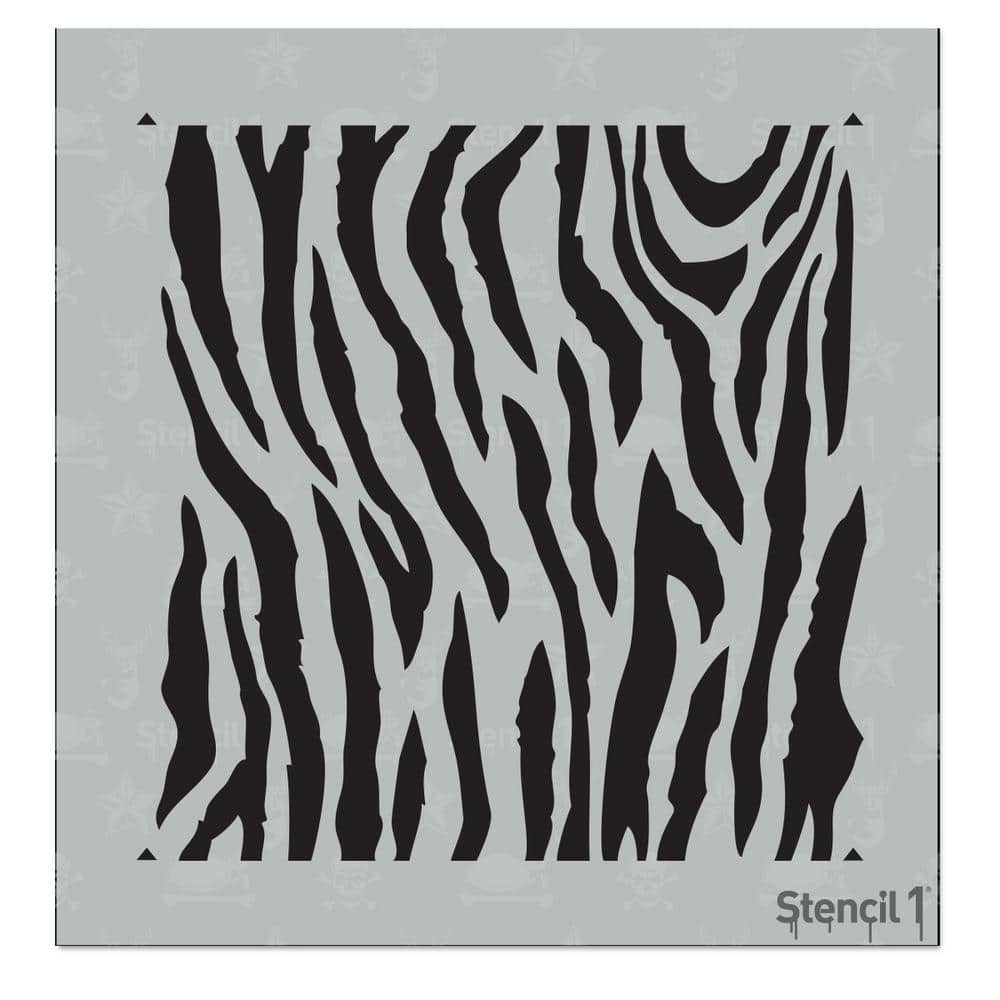Stencil1 Zebra Print Small Stencil S1_PA_81_S - The Home Depot