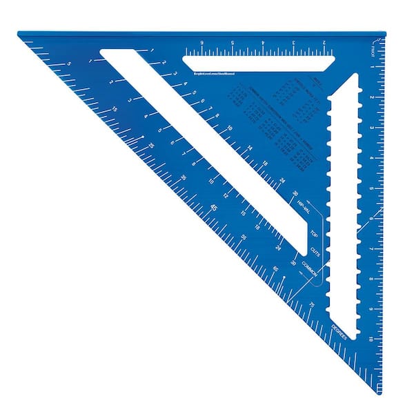 Empire - 12 in. Laser Etched Aluminum Rafter Square