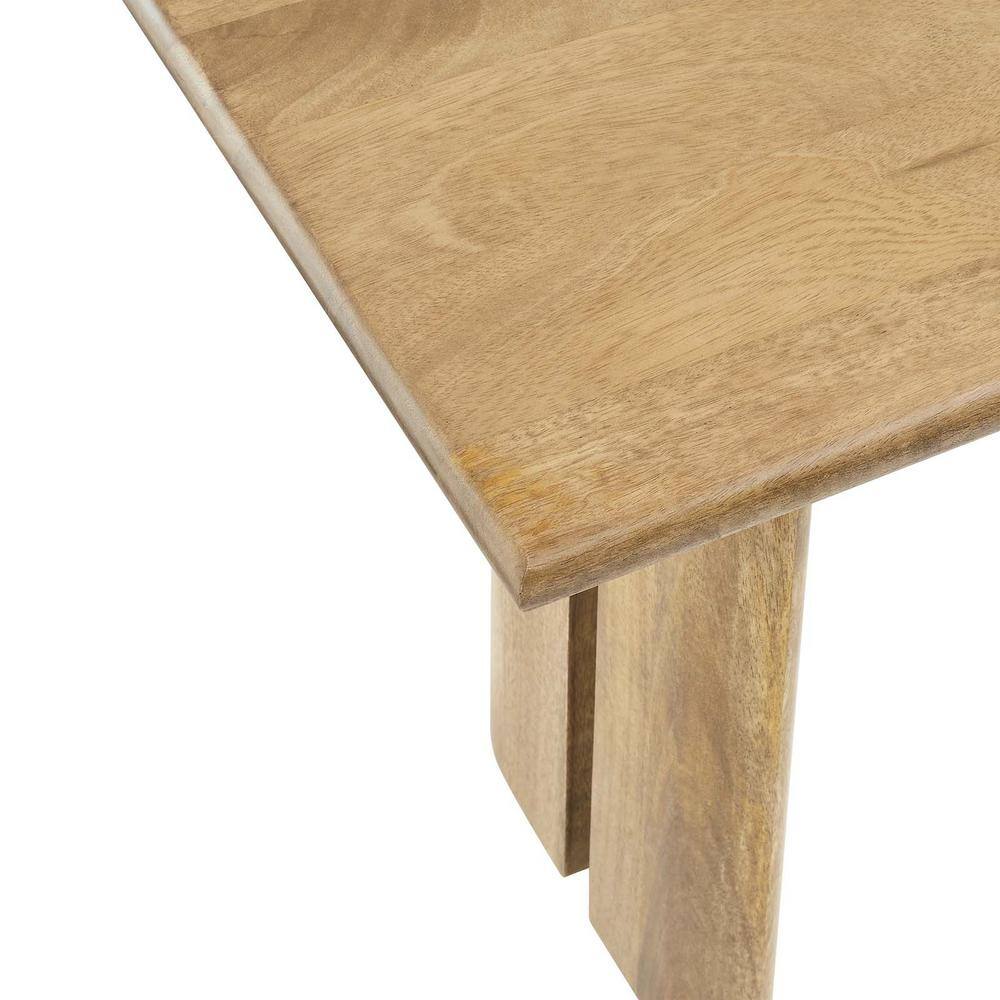 Amistad 46" Oak Mango Wood Dining Bench with Adjustable Foot Pads