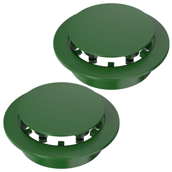 Pop Up Drainage Emitter for 3 in. and 4 in. ASTM D2729 Sewer and Drain Fittings, Dual-Rod Downspout Cover (2-Pack)