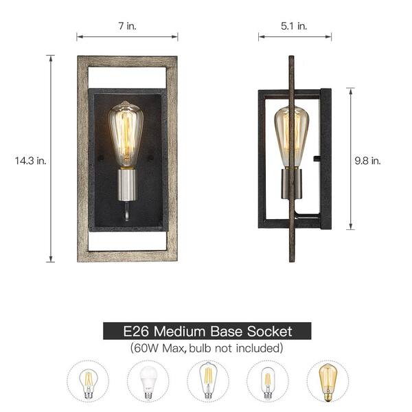 farmhouse wall sconce home depot