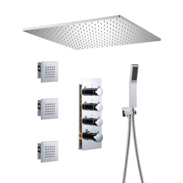 Dual Shower Heads With 3 Jet In Chrome