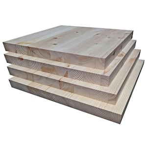 1 in. x 1 ft. x 1-1/2 ft. Allwood Pine Project Panel (4-Pack)