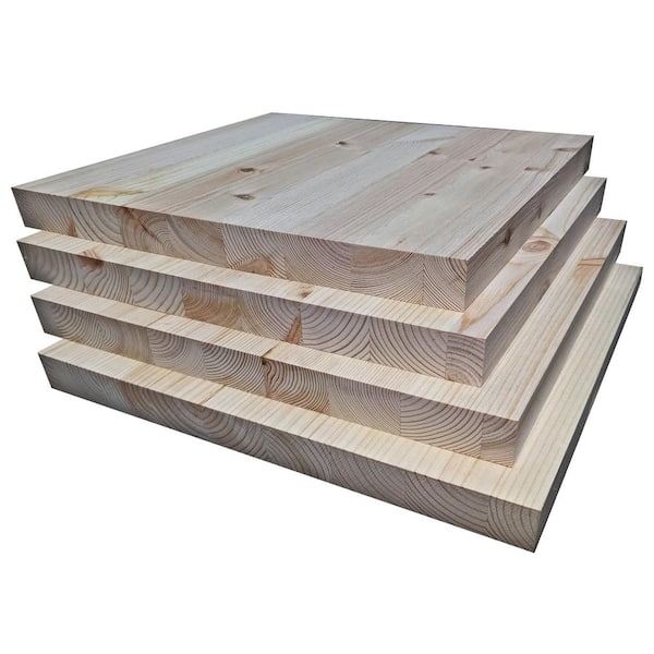 Unbranded 1 in. x 1 ft. x 1-1/2 ft. Allwood Pine Project Panel (4-Pack)