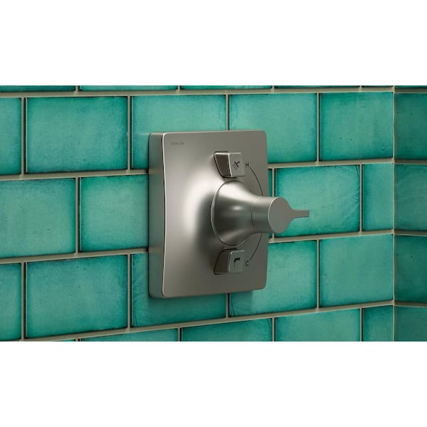 KOHLER Contemporary Single-Handle 1-Spray Tub and Shower Faucet in Vibrant Brushed Nickel (Valve Included)