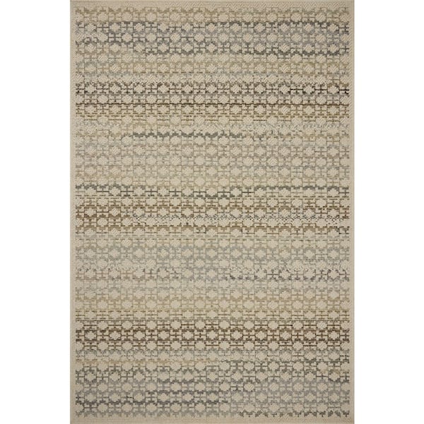 Saylor Ivory / Multi 2 ft. 3 in. x 3 ft. 9 in. Indoor/Outdoor Accent Rug