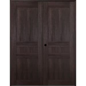 72 in. x 80 in. Right Hand Active Veralinga Oak Wood Composite Double Prehung Interior Door