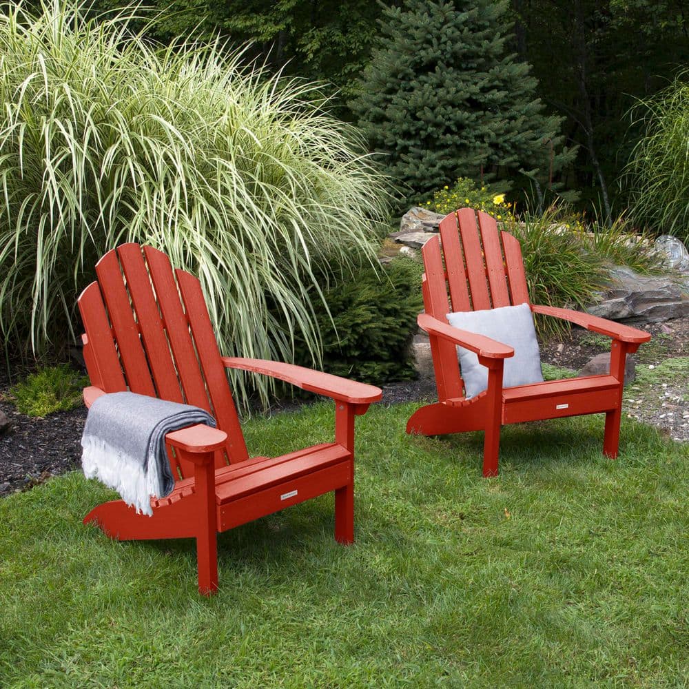 Highwood Classic Westport Rustic Red Recycled Plastic Set of 2