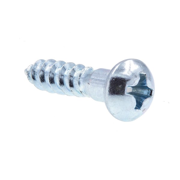 Prime-Line #8 x 3/4 in. Zinc Plated Steel Phillips Drive Round Head Wood Screws (50-Pack)