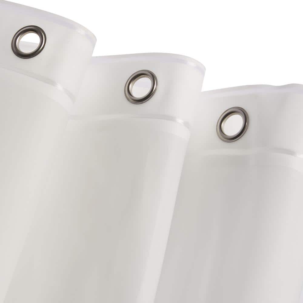 Frost PEVA Shower Curtain Liner with Stainless Steel Grommets