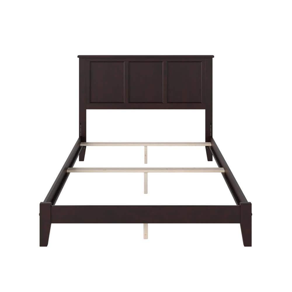 Madison Full Double Espresso Wood Frame Traditional Bed with Headboard