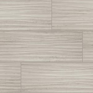Articulo Column Grey 6 in. x 18 in. Glazed Ceramic Wavy Wall Tile (11.25 sq. ft./case)