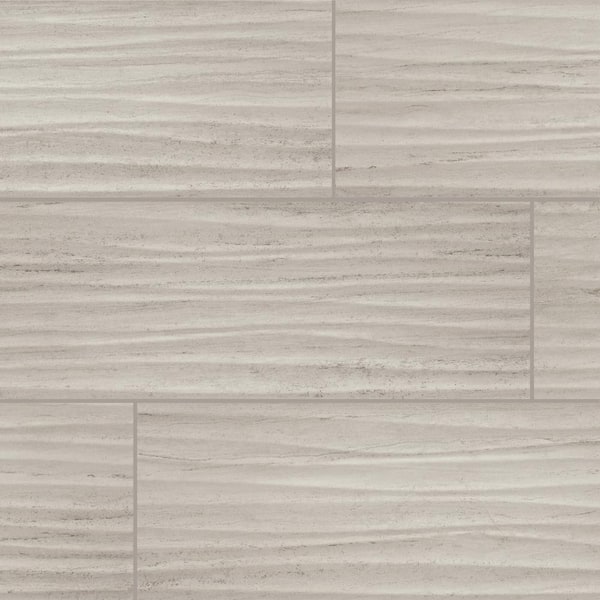 Daltile Articulo Column Grey 6 in. x 18 in. Glazed Ceramic Wavy Wall Tile (270 sq. ft./pallet)