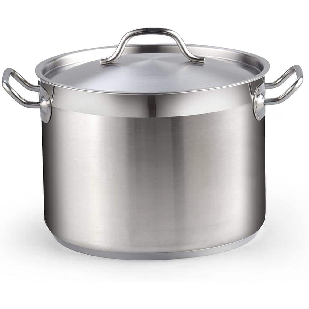 8 Quart Stainless Steel Stock Pot with Lid