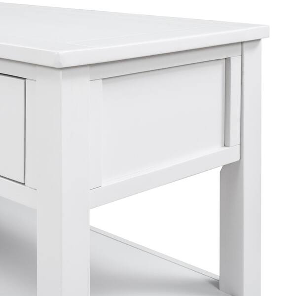 Buy Bonnlo White Entryway Console Table with Drawer and Shelf, Storage