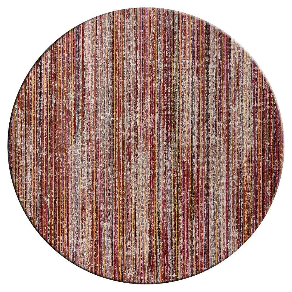 Modena Red Abstract 8 ft. Round Area Rug price history on PriceWatchPro