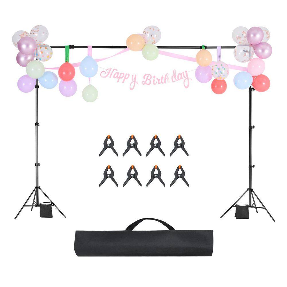 7 x 10 ft. Adjustable Backdrop Stand, Portable, Heavy Duty Projector Screen Stand, Wedding, Photo Studio & Party Use