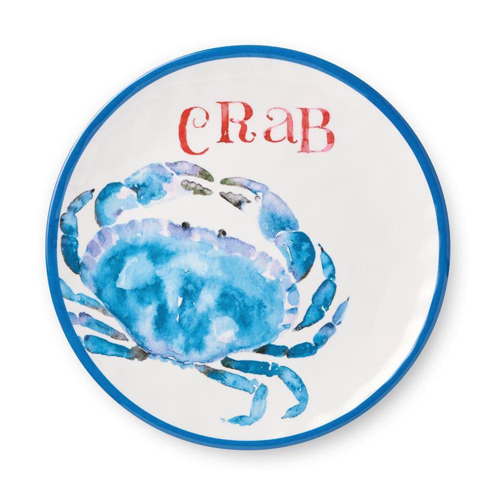 Beach House Crab Multi-Colored Melamine Salad Plate (Set of 6) price history on PriceWatchPro