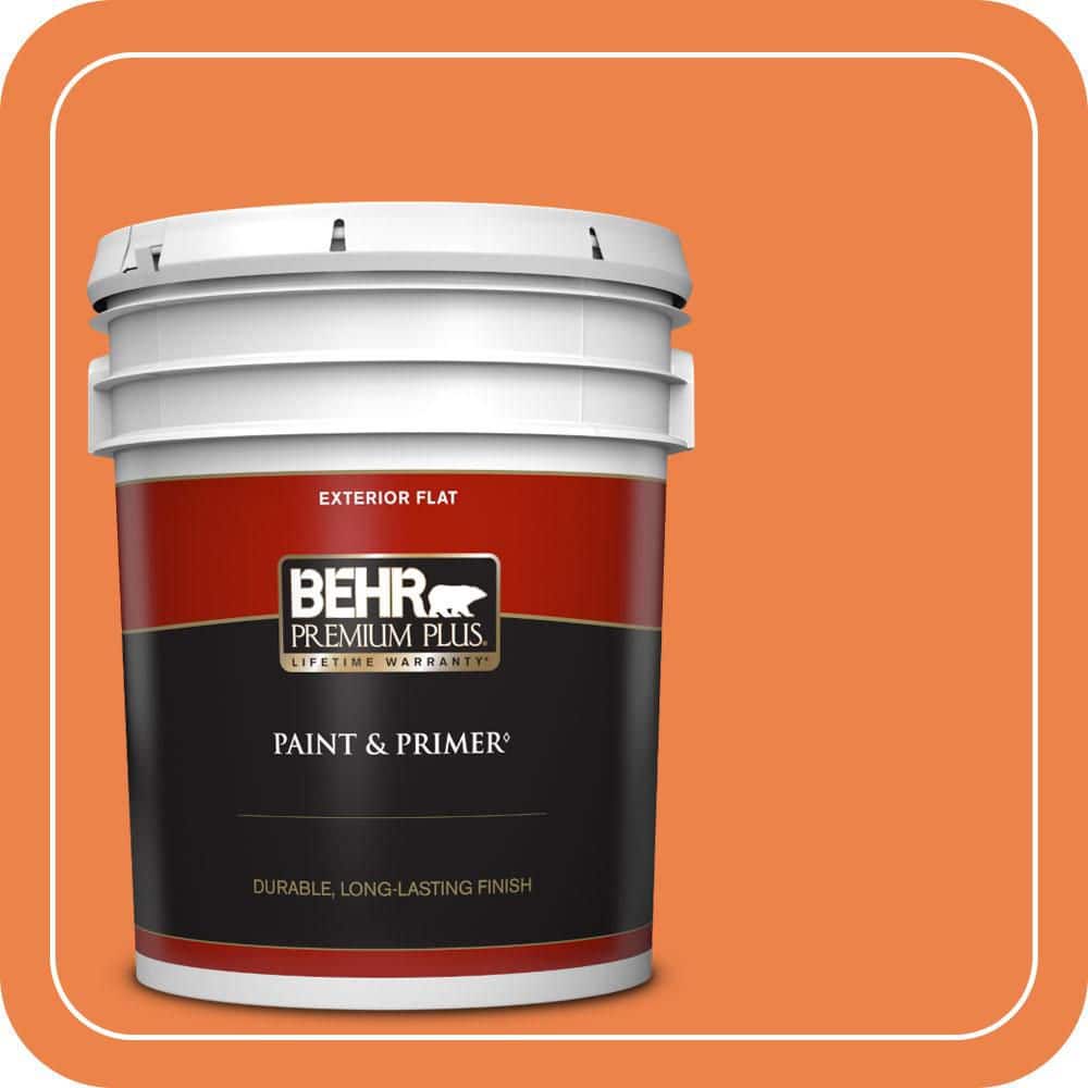 5 gal. #240B-6 Orange Zest Flat Exterior Paint & Primer price history on PriceWatchPro