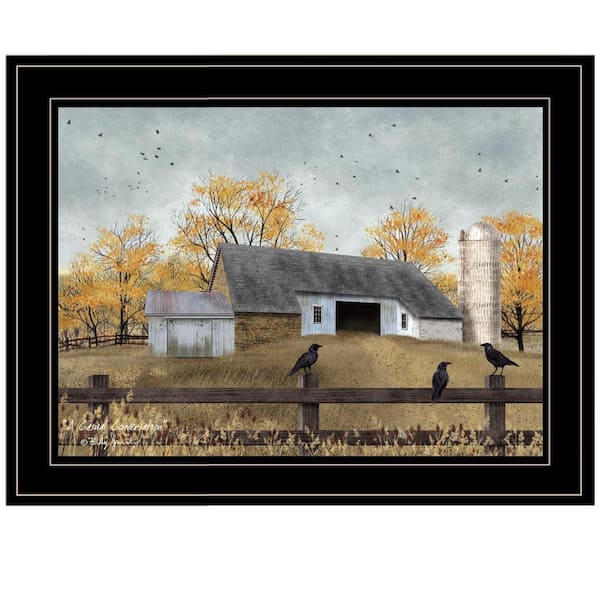 HomeRoots Charlie A Casual Conversation 1-Piece Framed Wall Art 15 in. x 19 in.