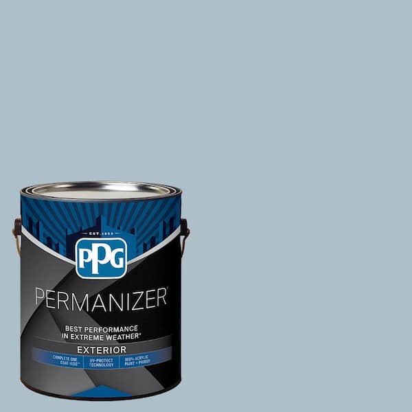 1 gal. PPG1153-4 Chambray Flat Exterior Paint