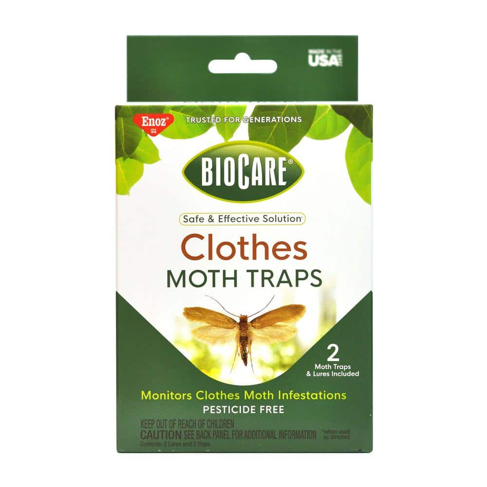 ENOZ Non-Toxic Clothes Moth Traps (2 Traps Plus 2 Lures) EB7200.1 - The  Home Depot