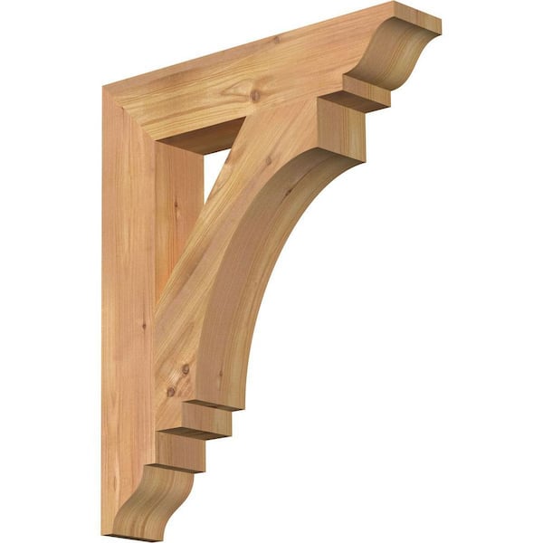 Ekena Millwork 3.5 in. x 22 in. x 18 in. Western Red Cedar Imperial Traditional Smooth Bracket